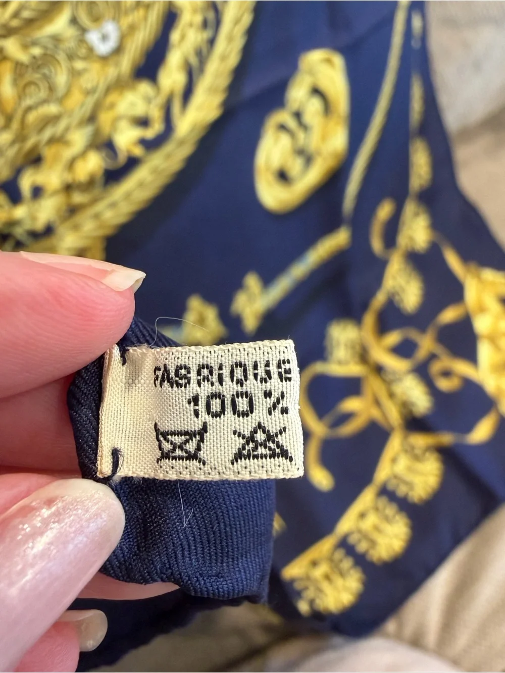Hermes 100% Silk Scarf